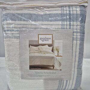 Goodness & Grace 3 Piece Set Handkerchief Check New